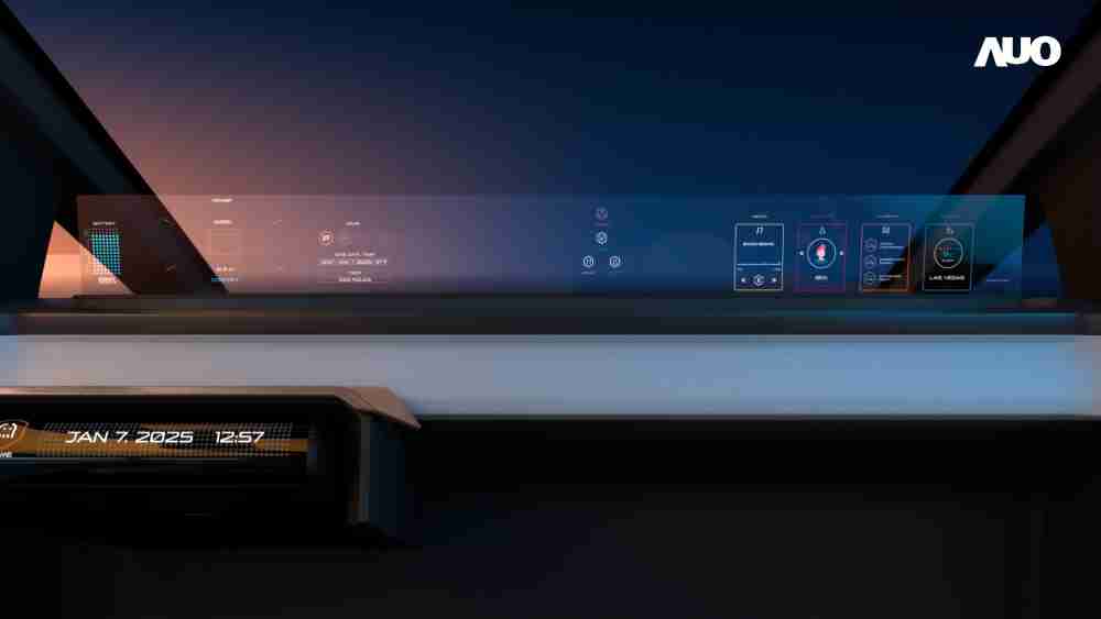 龙门国际无界透明显示接口(Horizon Image Glass)透过车运算方案整合仪表板、、、中控台及副驾显示器，，一体式全景呈现，，，提供乘用者清晰的前方视野、、、、行车必要信息与娱乐功能